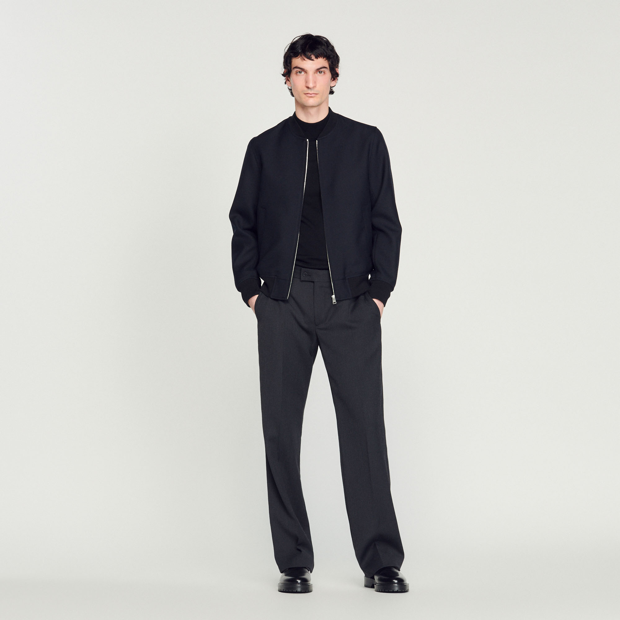 Blouson teddy en laine