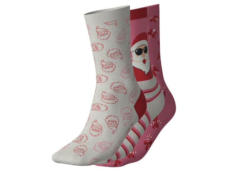 3 Paar dames kerstsokken