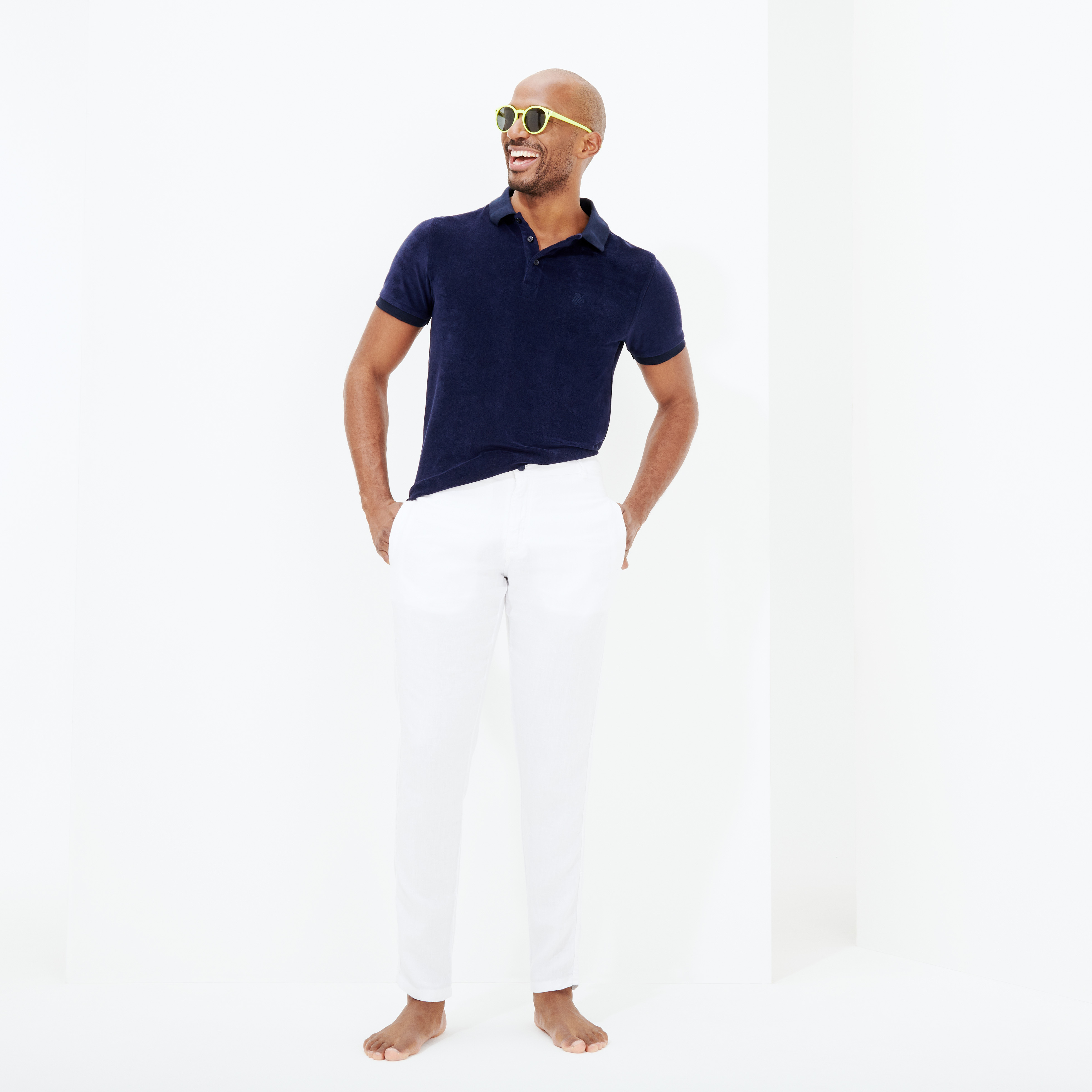 Pantalon en Lin homme uni | Site Vilebrequin | PAHE9U01