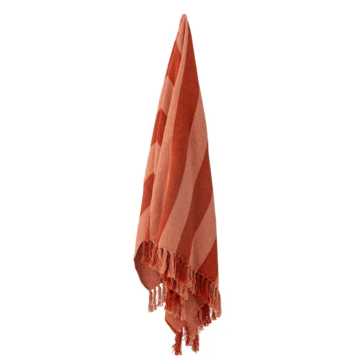 Bloomingville - Olica Decke, 130 x 160 cm, orange