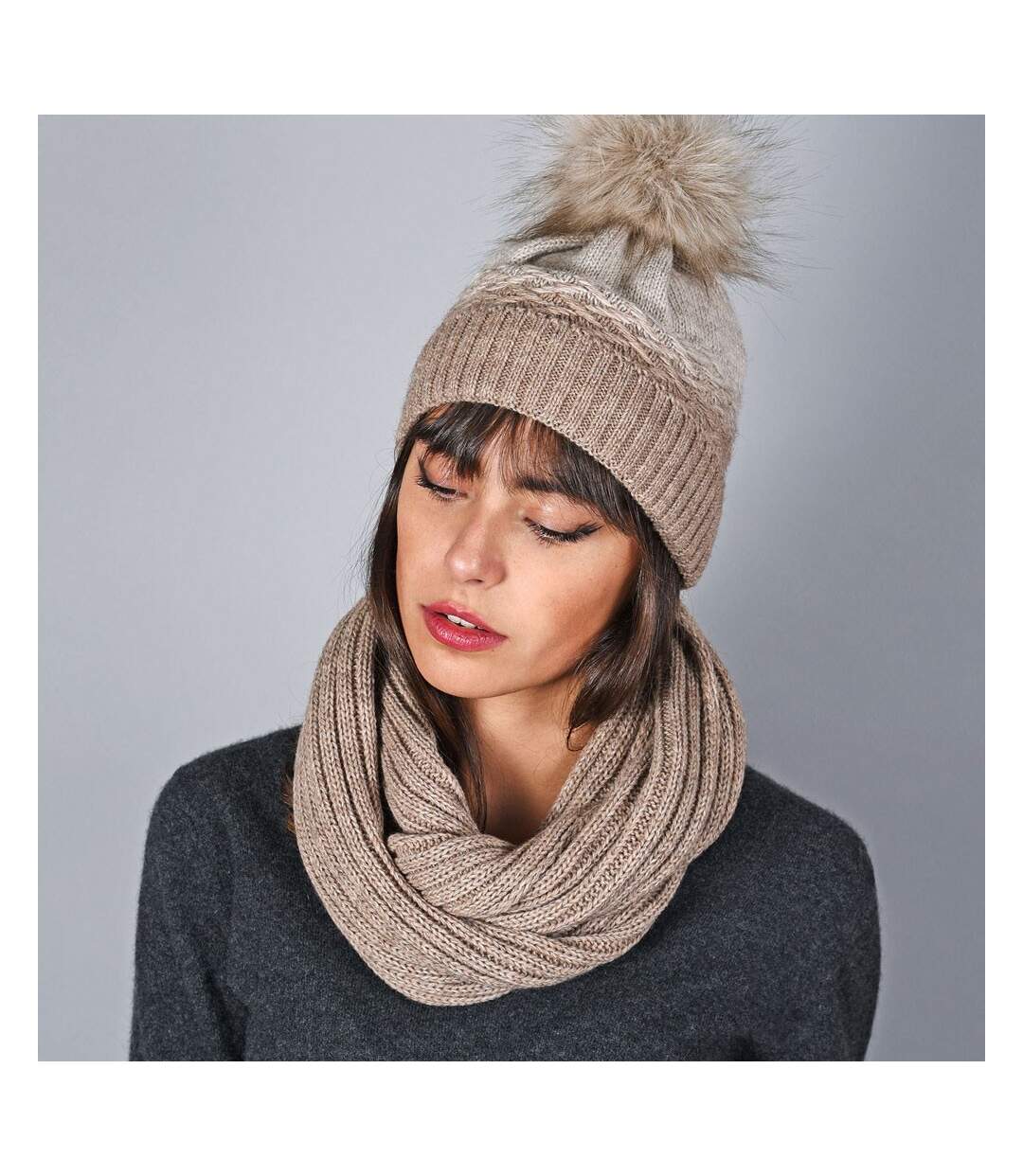 Snood et bonnet Optima  - Fabriqué en UE