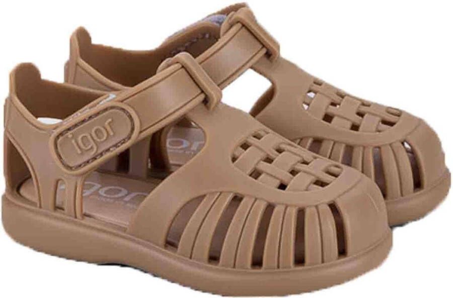 Igor waterschoenen taupe Bruin Rubber Effen 20