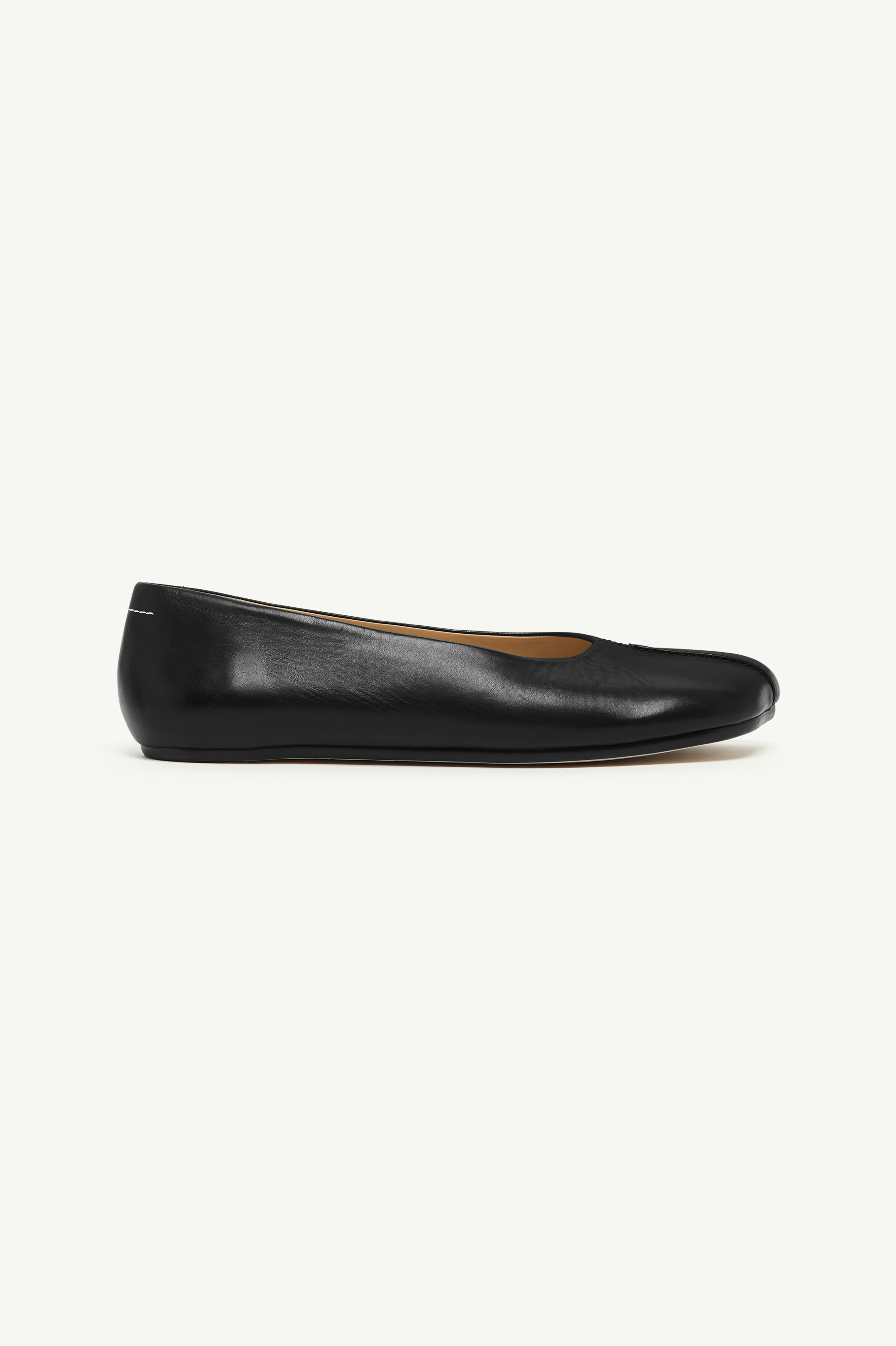Ballerines en cuir Stitch-out Noir