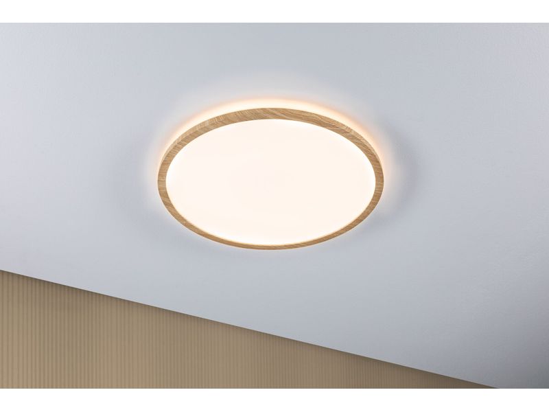 Paulmann LED Panel Atria Shine Backlight Holzoptik LED-Deckenbeleuchtung