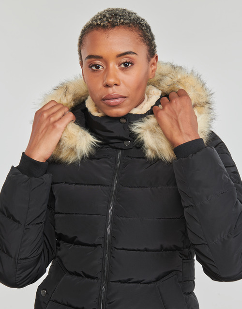 Only - ONLNEWCAMILLA FUR HOOD JACKET CC OTW - Noir