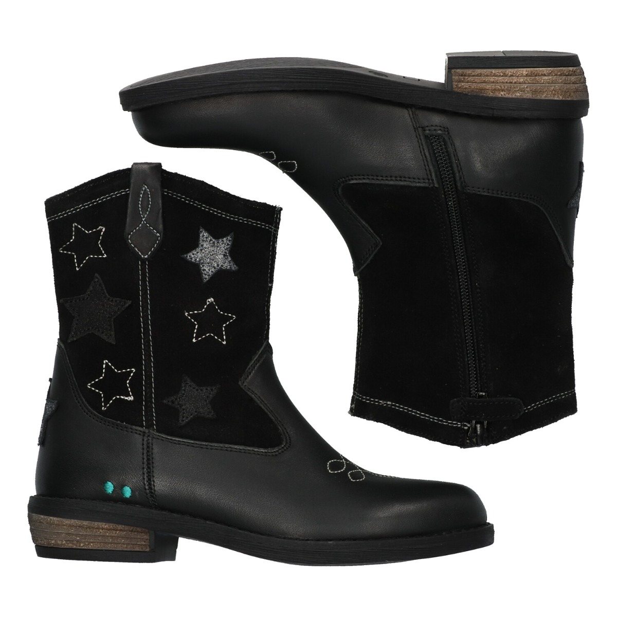 Roos Rodeo - Cowboy Boots Bunnies Zwart