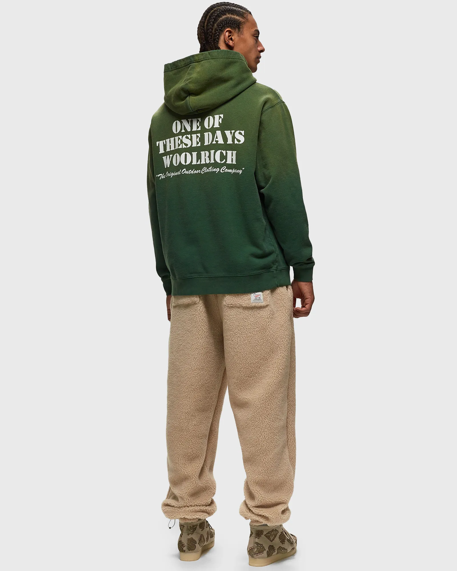 One of these Days One of These Days x Woolrich ORIGINAL OUTDOOR HOODED SWEATSHIRT