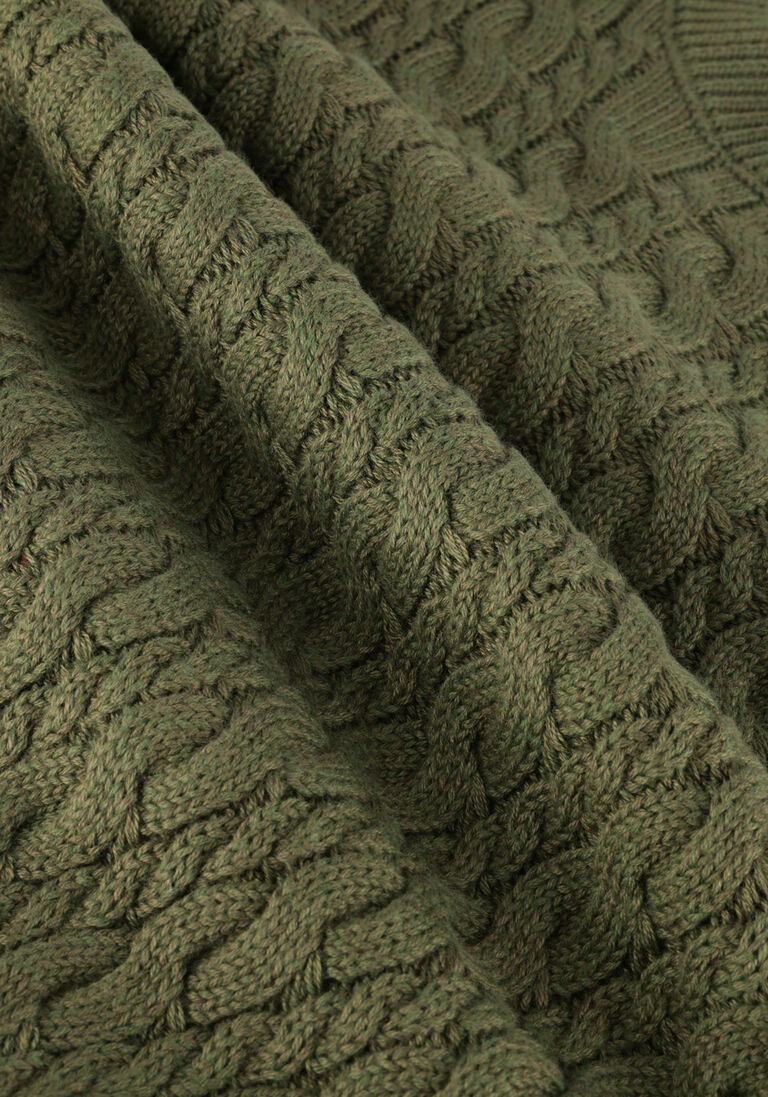 YOUR WISHES groene your wishes trui gerry cable knit