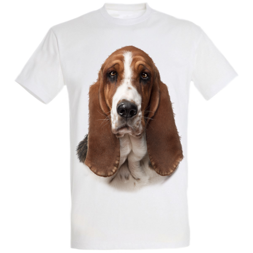 Camiseta Basset Branco