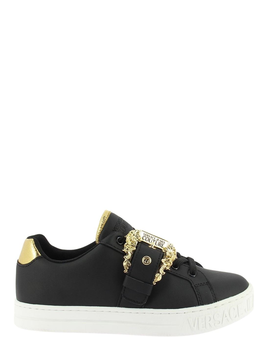 versace Baskets de ville femme court 84 noir