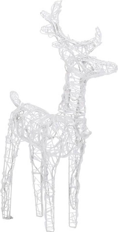 vidaXL - Kerstrendieren - 2 Stuks - Warmwit - Acryl