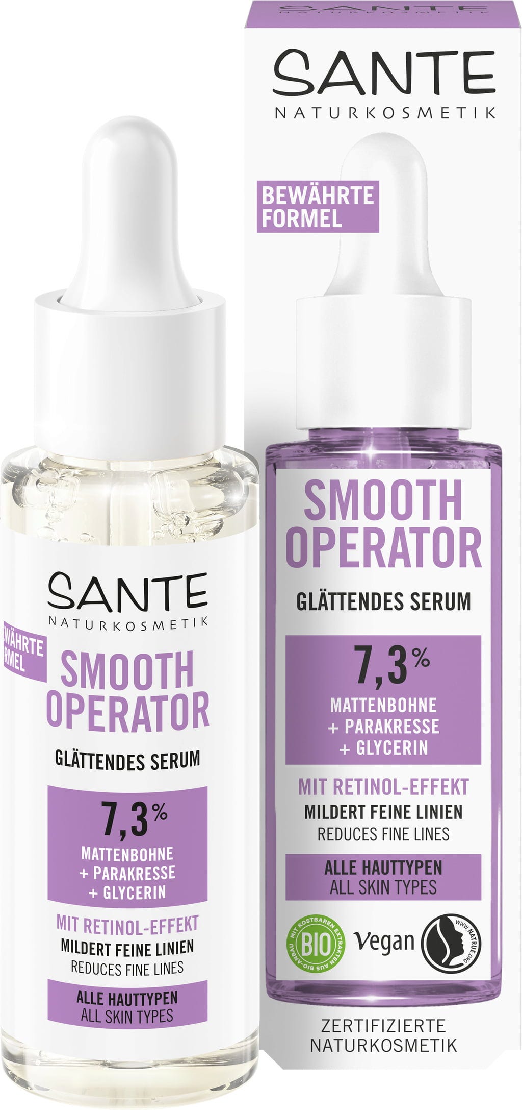 Santé naturally.  Smooth Operator Glättendes Serum, 30 ml