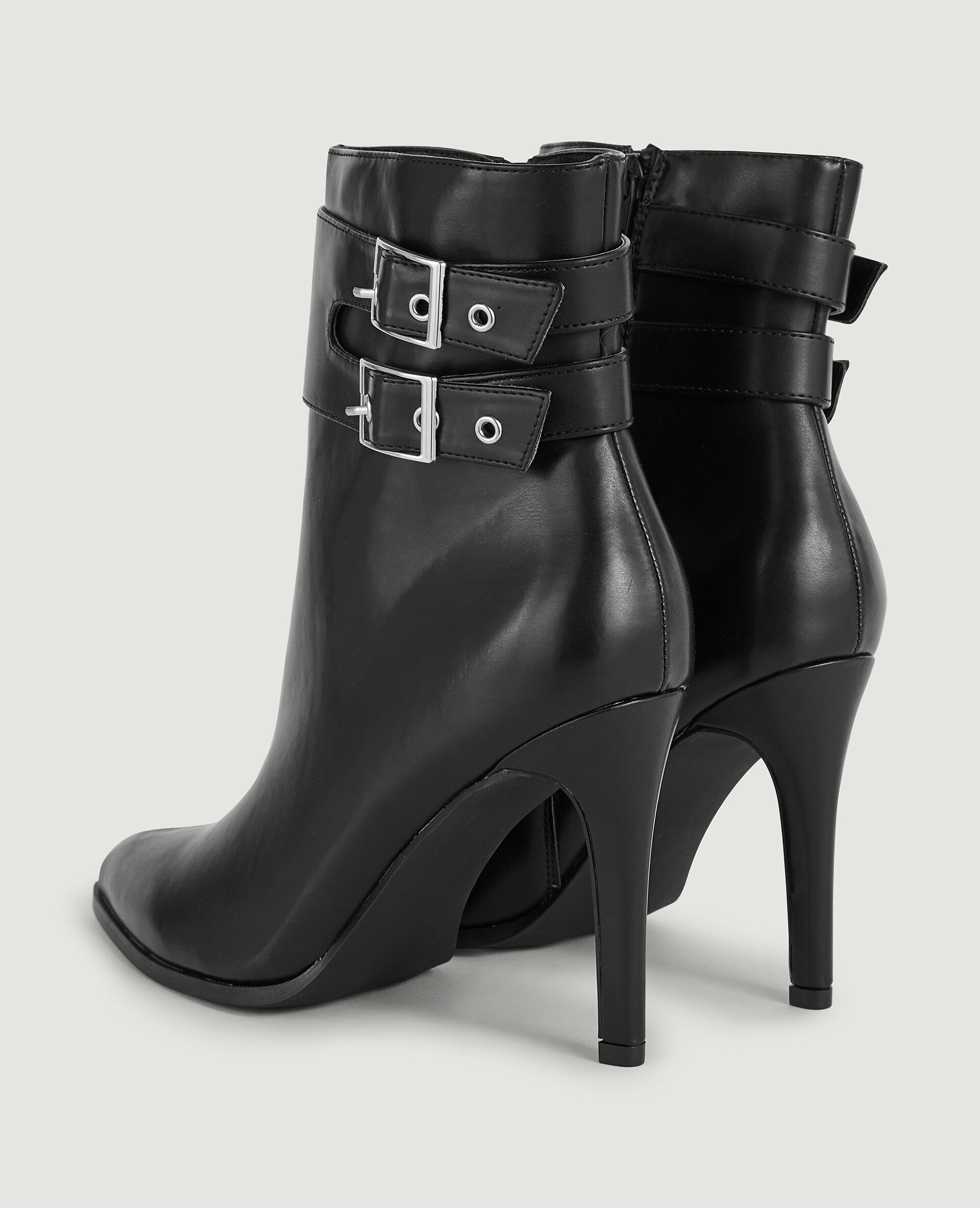 Boots talon bouts pointus - Noir