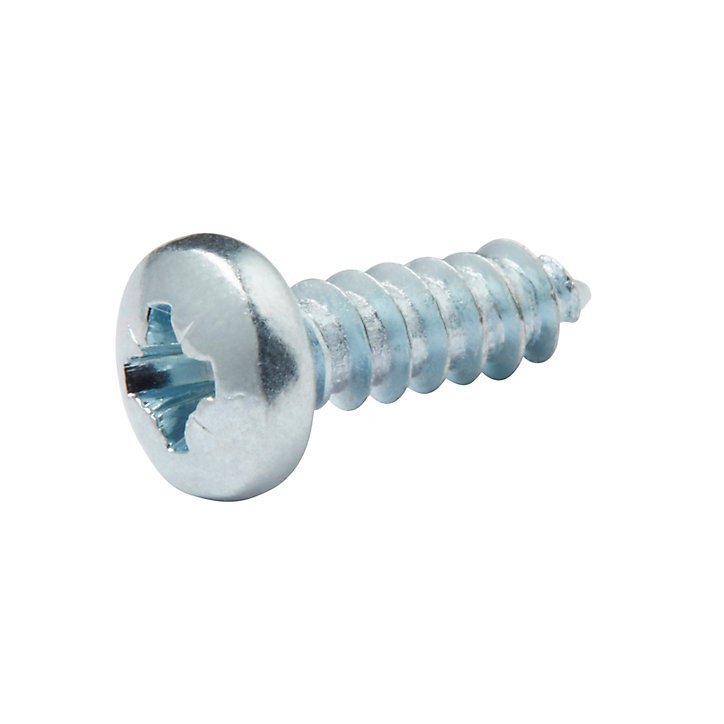 Vis zinguée autoperceuses à tête cylindrique, 4,2x13 mm - 25 pièces