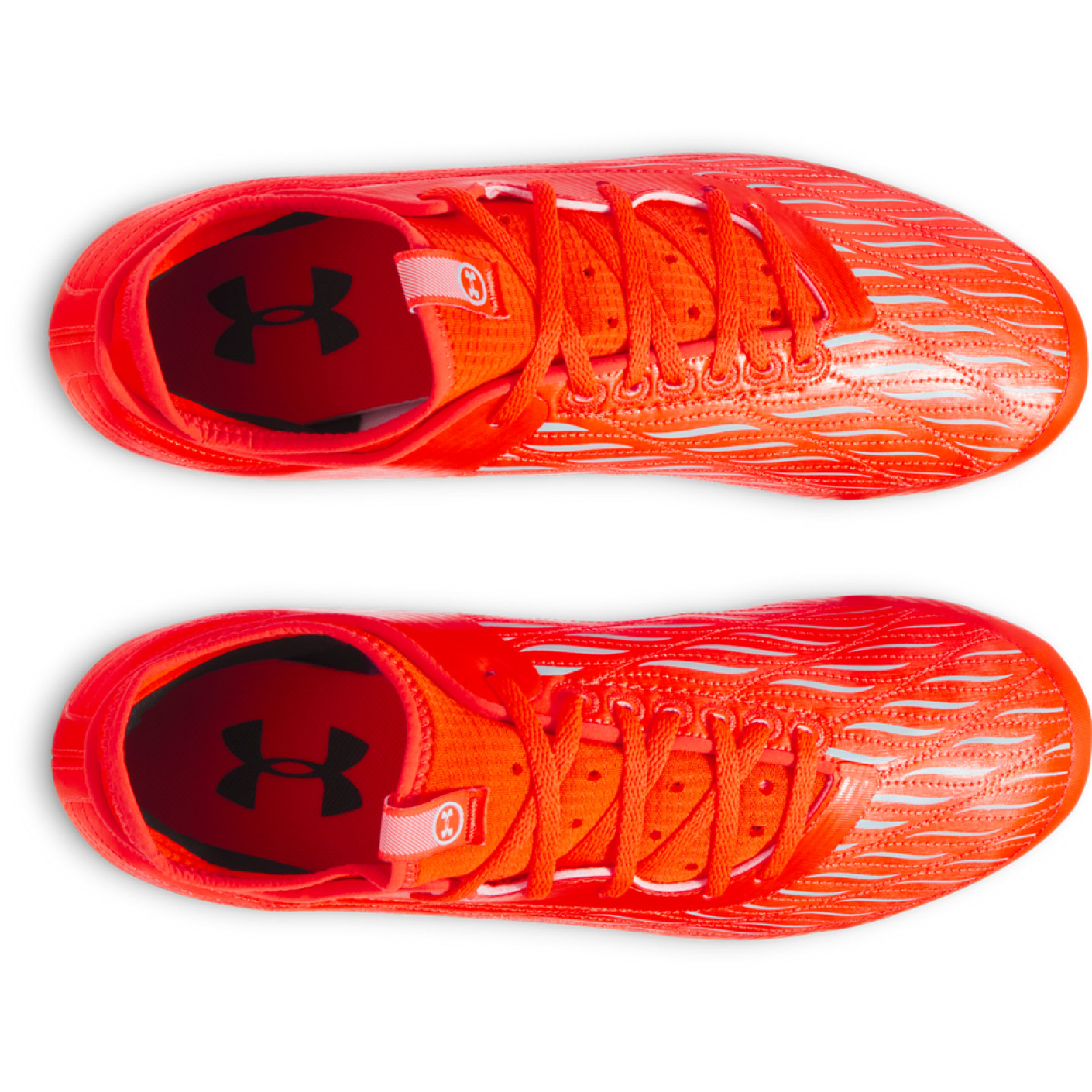 Under Armour Magnetico Select 4.0 Gras Voetbalschoenen (FG) Oranje Grijs Neongeel