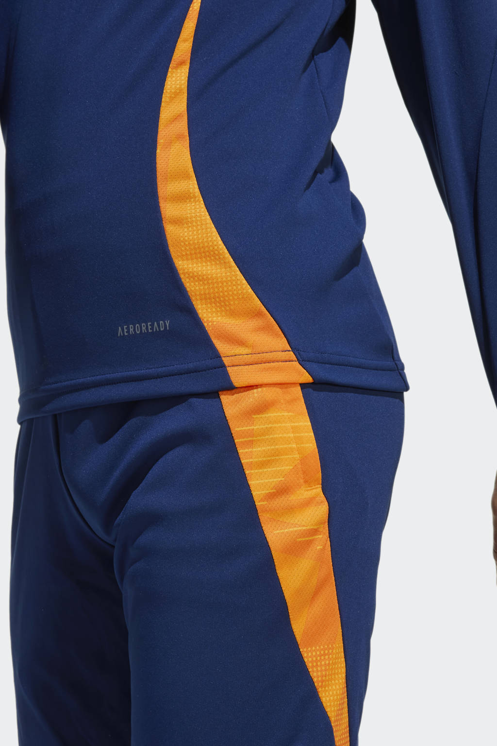 adidas sportshirt Real Madrid training blauw/oranje