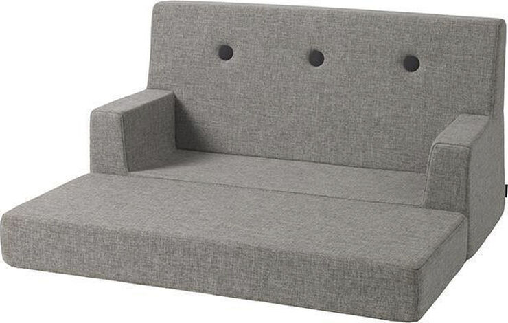 by KlipKlap KK Kids sofa Grå m. grå knap