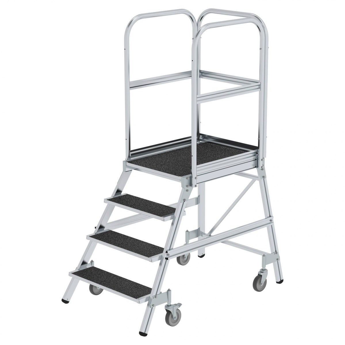 MUNK Mobiele Platformladder R13 Korund 4 Treden