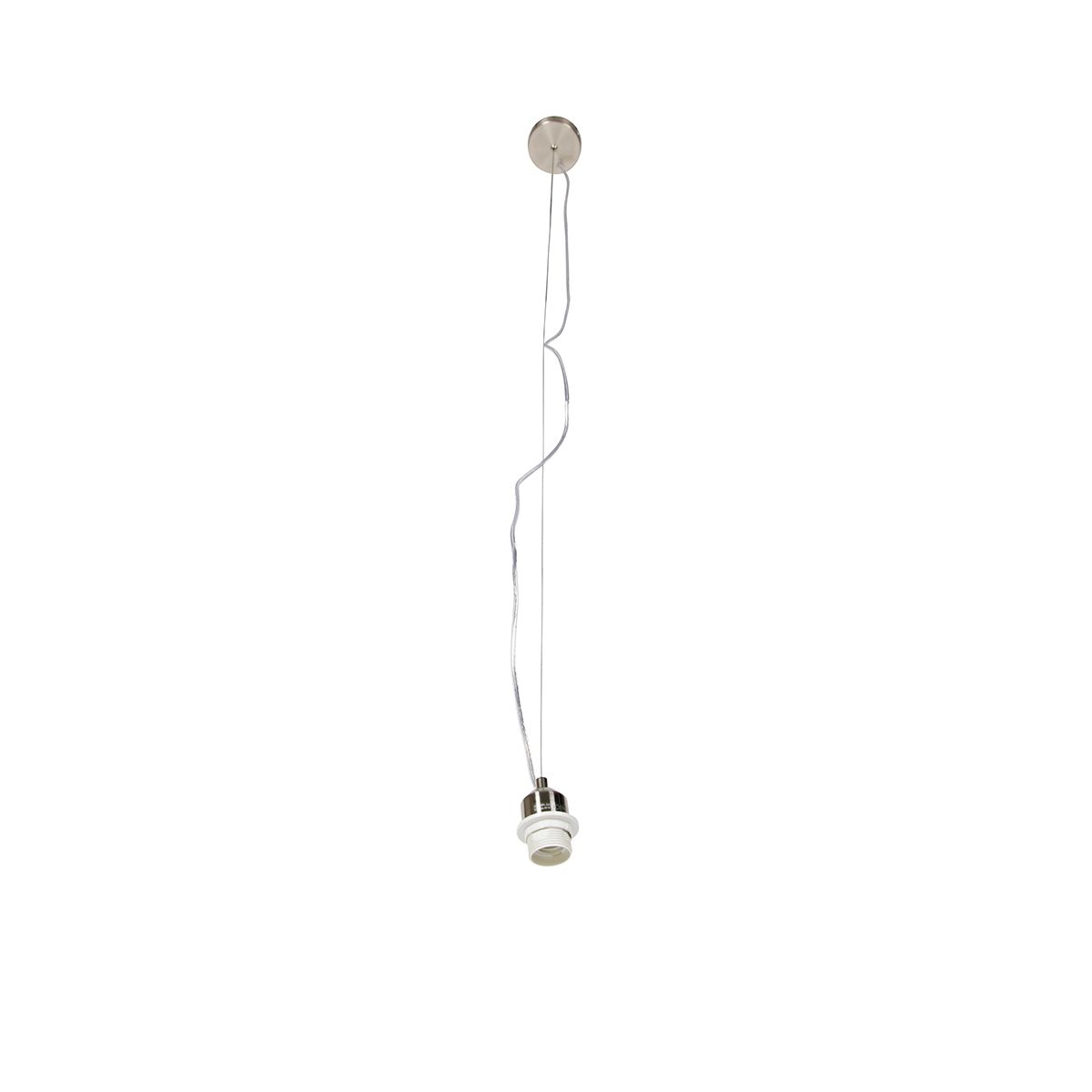 Moderne hanglamp staal zonder kap - Cappo