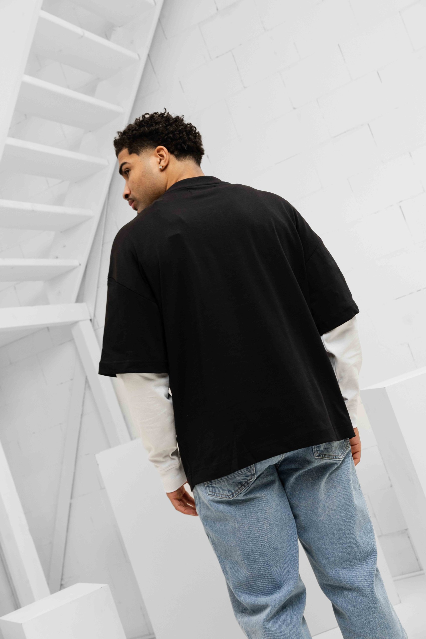 Croyez Bouclier Longsleeve Heren Zwart