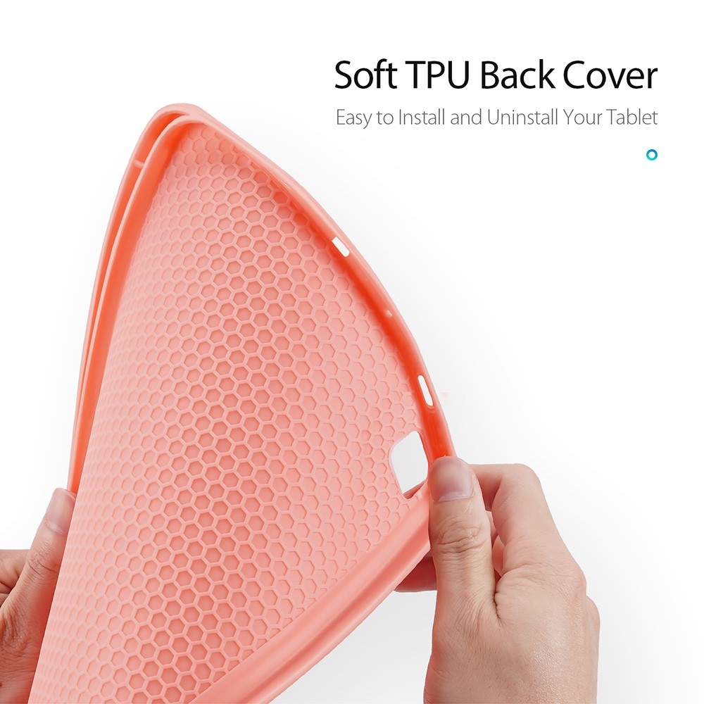 Samsung Galaxy Tab S6 Lite (2024/2022/2020) Tasche Smart Cover Hülle Stoff Design S-Pen Halterung - Rosa