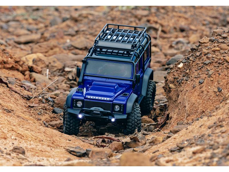Traxxas Scale Crawler TRX-4M Land Rover Defender Blau, RTR, TRX-4 Performance im Mini-Format