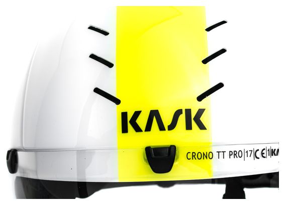 Casque Aero KASK MISTRAL Blanc Argent Jaune