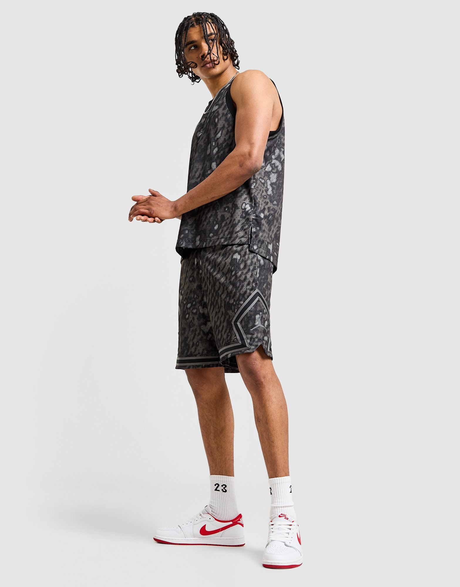 Jordan Short Imprimé Mesh Diamond Homme