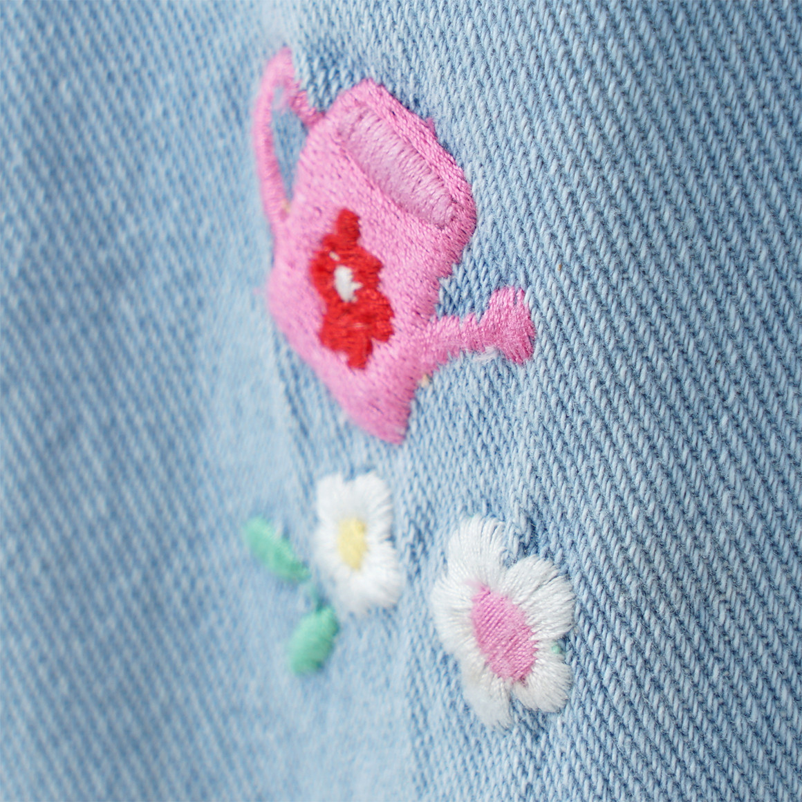 Topolino Mädchen Jeans mit Stickereien hellblau