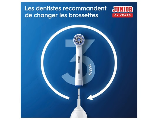 ORAL B - Oral-b - smart junior - blanche - brosse à dents électrique
