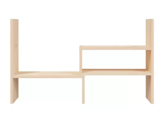 Support pour moniteur (39-72)x17x43 cm Bois de pin solide