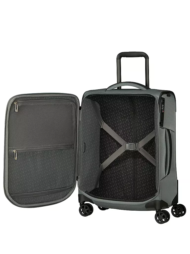 SAMSONITE Trolley Respark Spinner 55cm Sage Grey grau