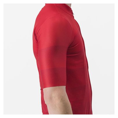 Maillot Manches Courtes Castelli Livelli Rouge