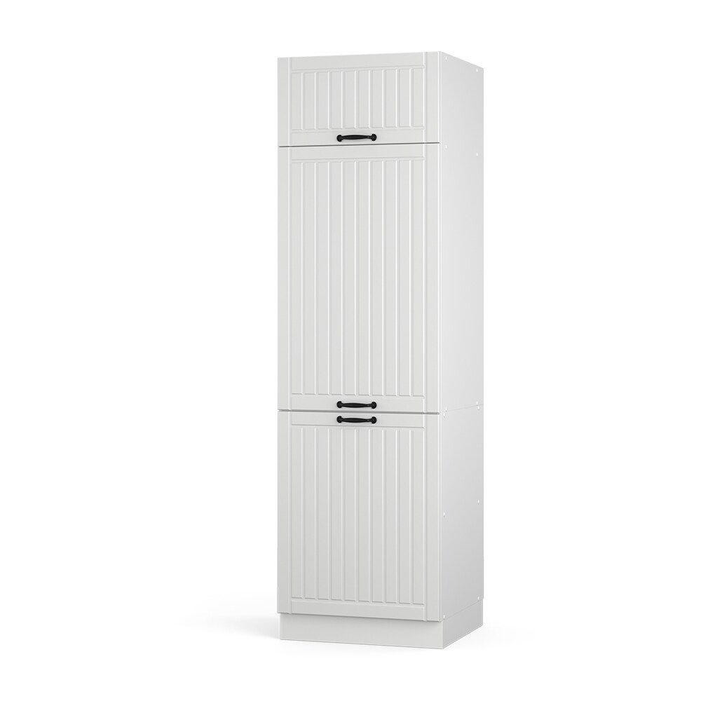 Vicco Kühlumbauschrank 60 cm FAME Line Küchenschrank Küchenzeile Landhaus Weiß