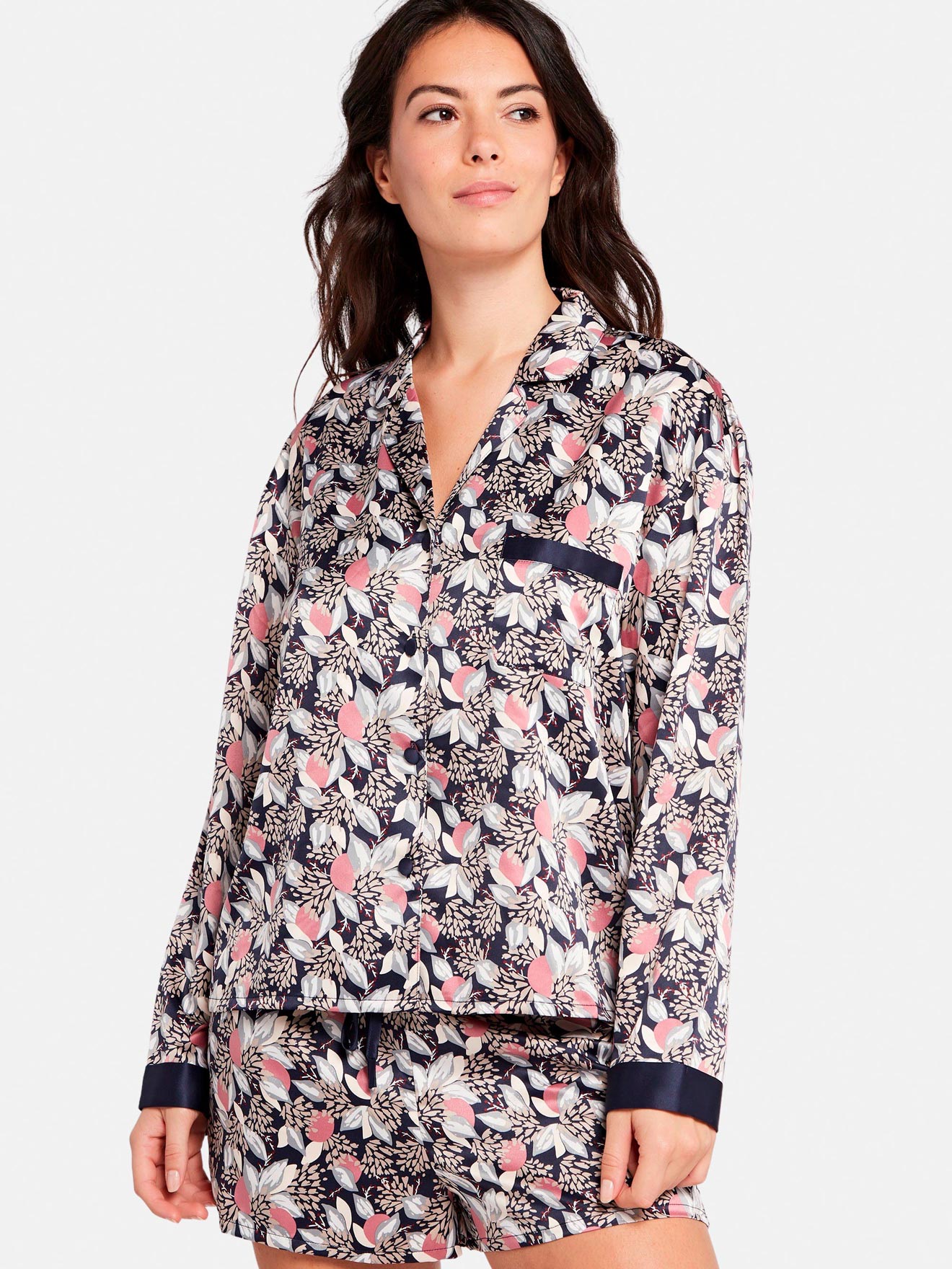 Haut de pyjama en satin Idole
