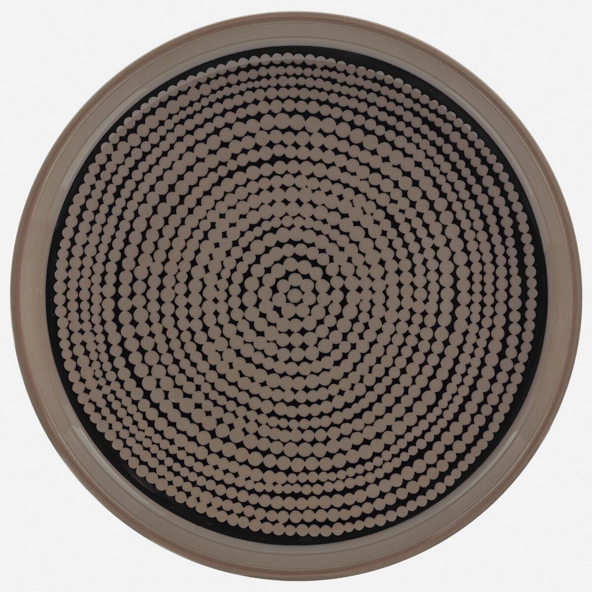 Siirtolapuutarha tallerken, Ø 13,5 cm, terra/sort