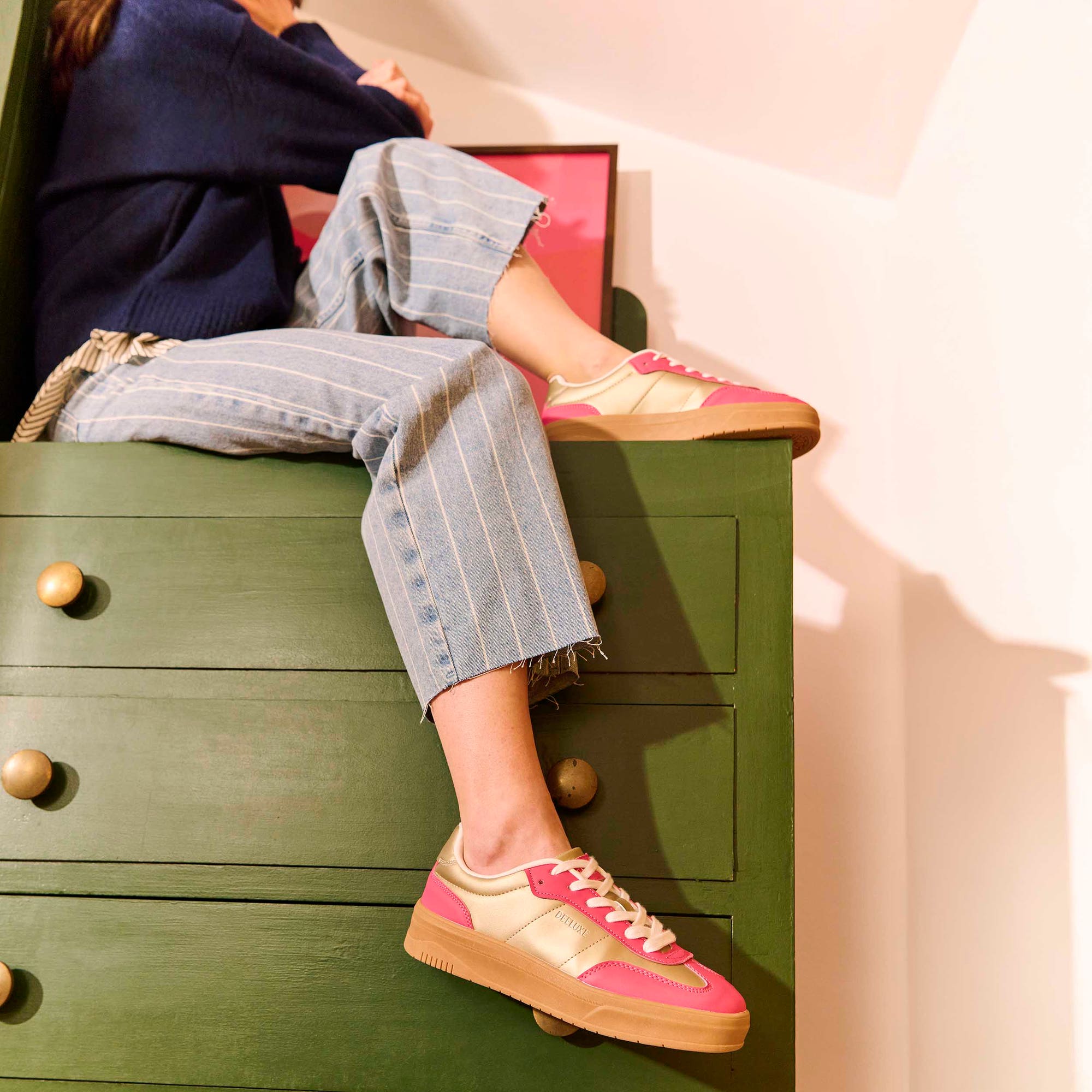 Baskets basses Femme fuchsia