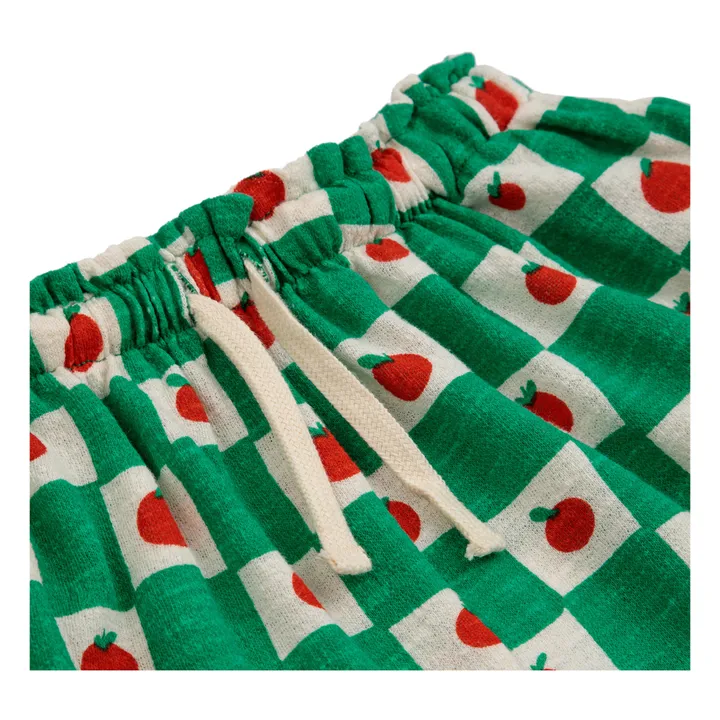 Bobo Choses Jupe-Culotte Maille Coton Bio Tomates | Vert