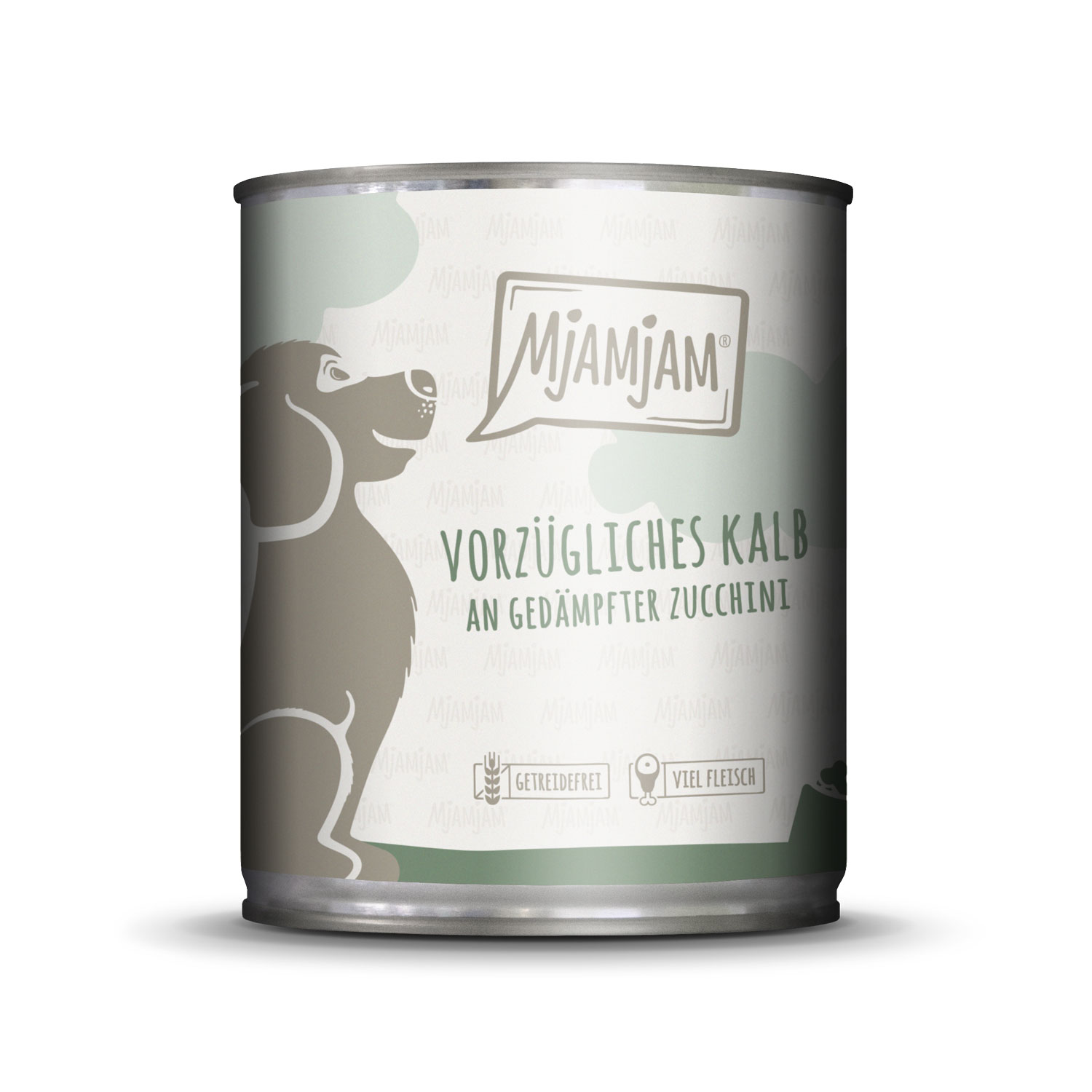 vorzügliches Kalb an gedämpfter Zucchini