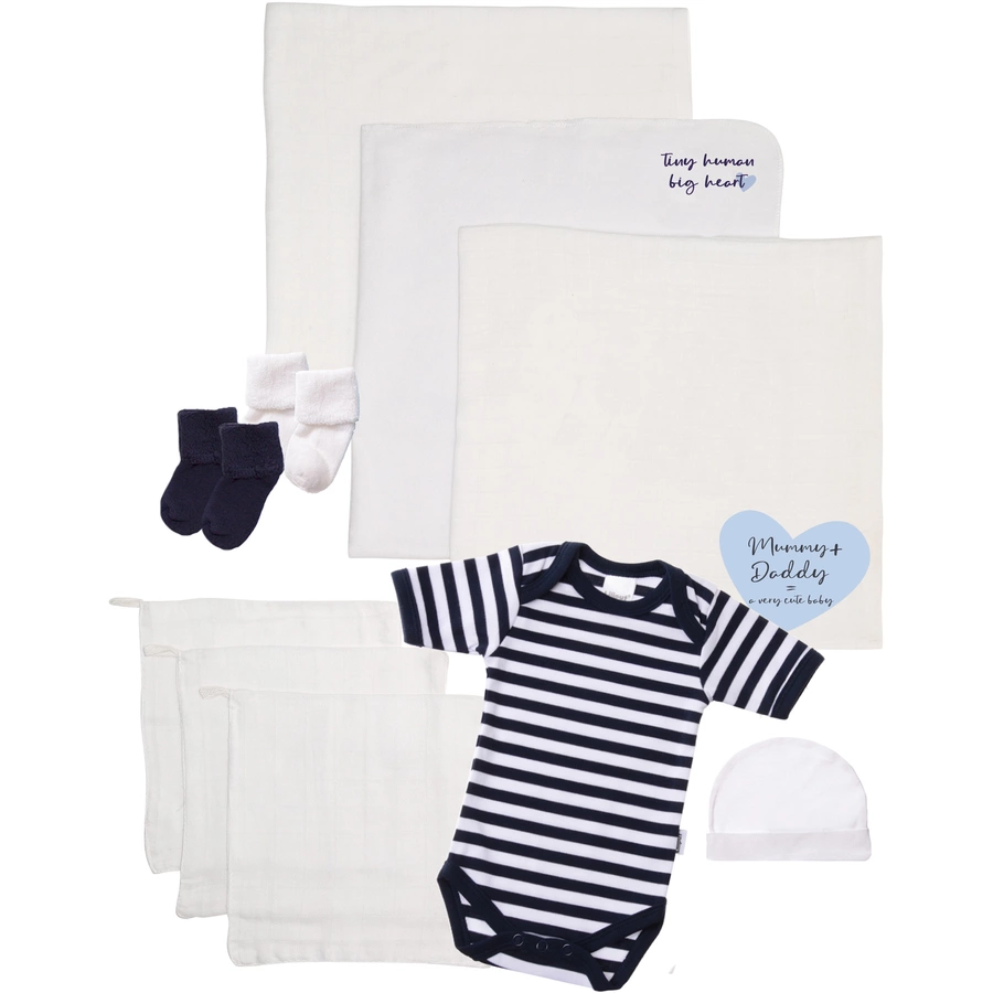 Liliput Erstausstattungsset 10-teilig Mommy+Daddy weiss blau