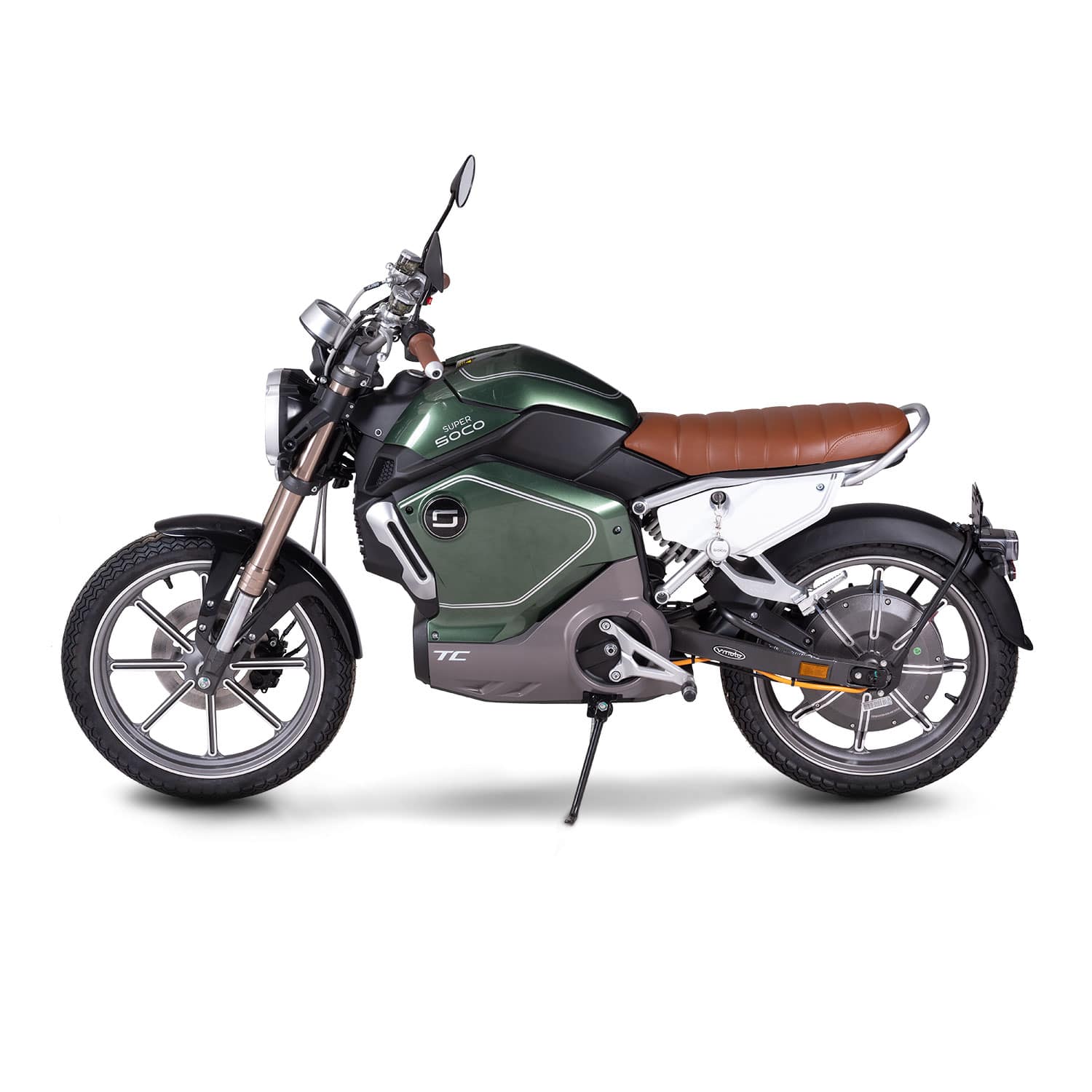 Moto électrique Super SOCO TC Vintage - Verte
