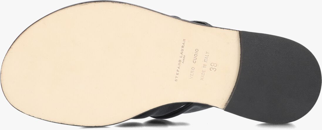 zwarte stefano lauran slippers 24003