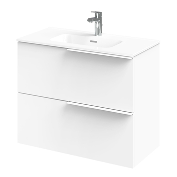 Tiger badmeubelset Pocket 80 cm met 2 lades Wit