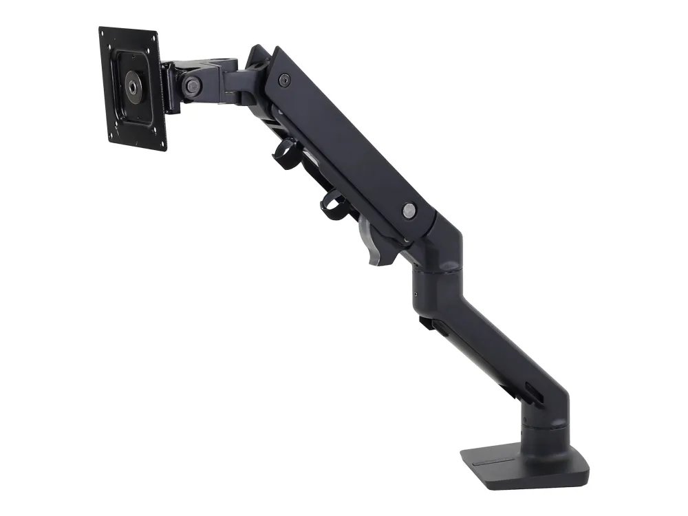 Ergotron HX - Monteringssæt (drejelig arm, klemme til montering på skrivebord, pakning til gennemføring, monterings-hardware, forlængerdel, HD-drejeled) - Constant Force Technology - for LCD-display/kurvet LCD-display - mat sort - skærmstørrelse: up