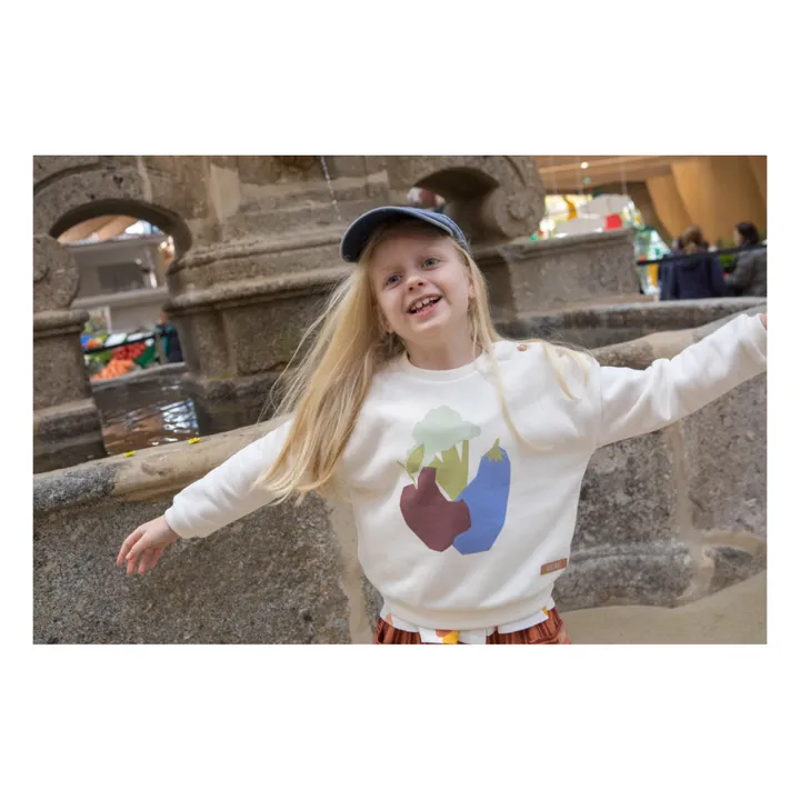 Bootani Sweat Coton Bio Légumes | Ecru