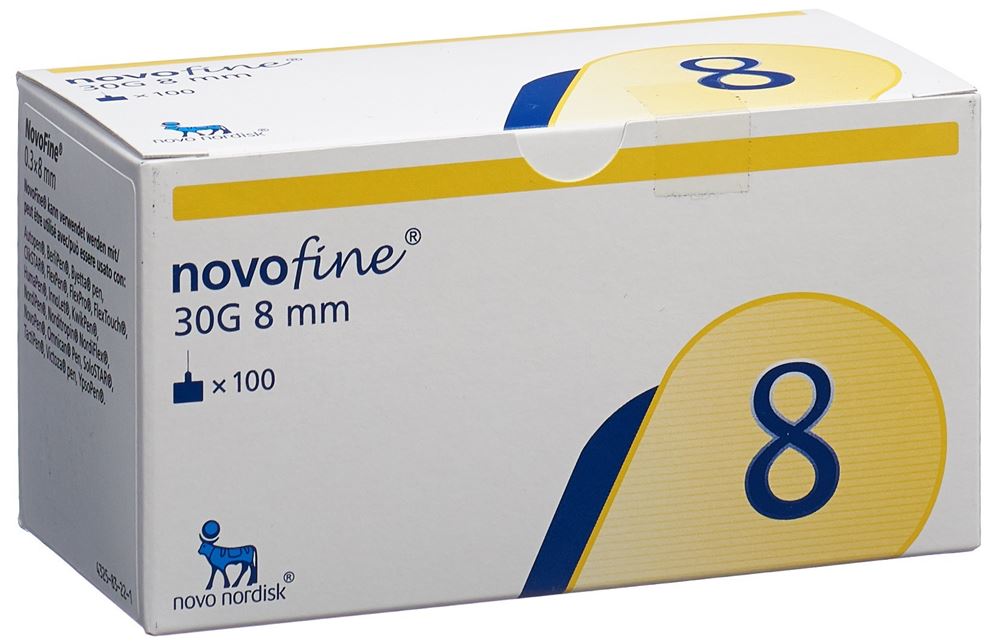 NOVOFINE Injektionsnadeln<br>100 Stück, 30G 8mm