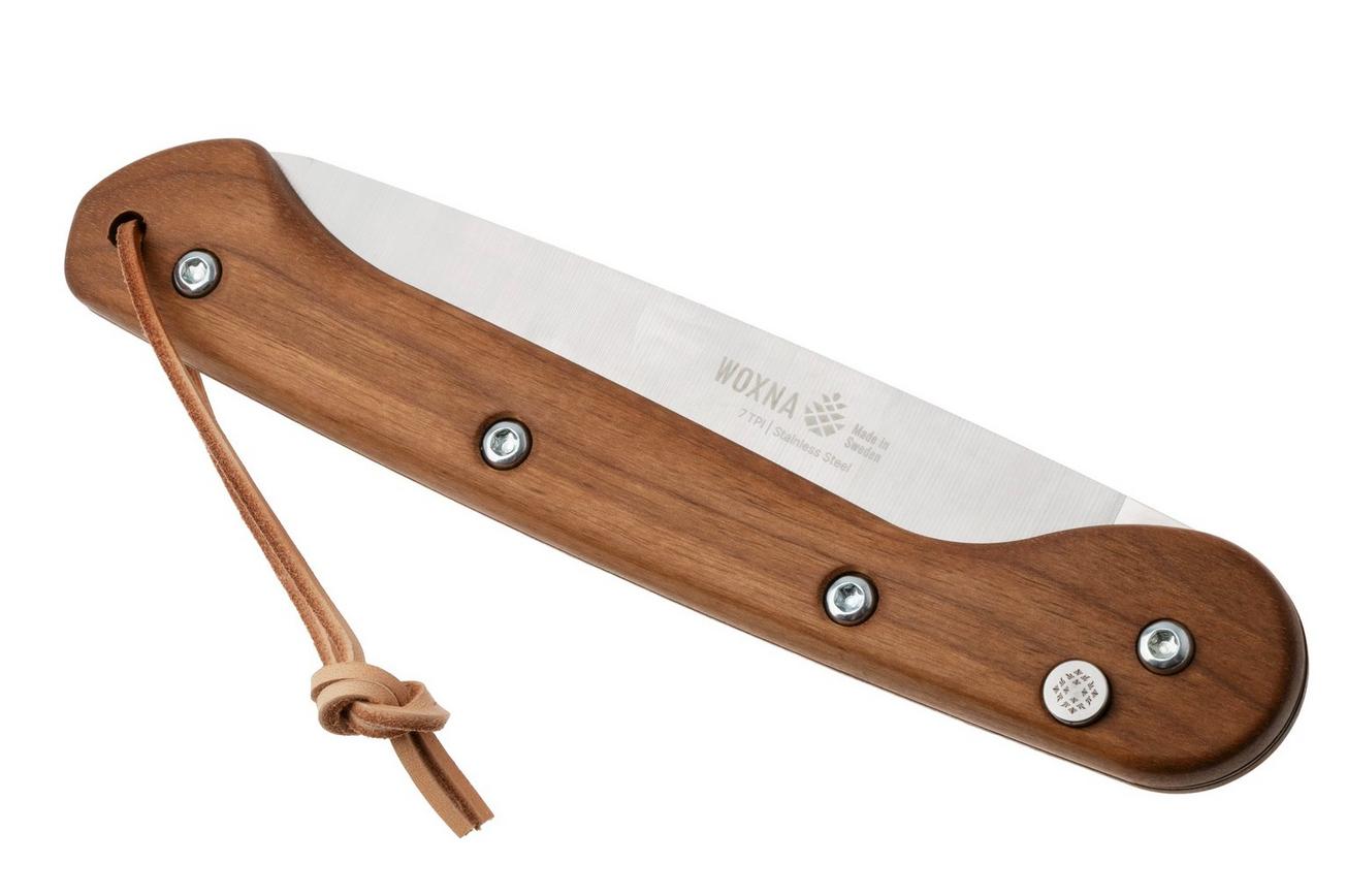 Woxna Ljusnan 113018 Foldable Saw, walnoothout, roestvast staal, vouwzaag, 18 cm