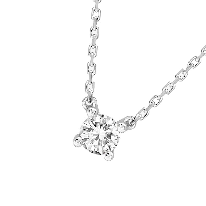 Collier Femme - Or 18 Carats - Diamant 0,2 Carats - Longueur : 42 cm
