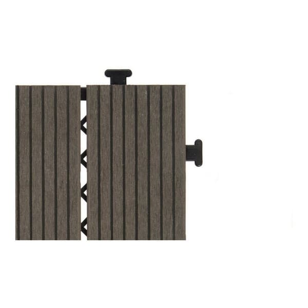 Forrigling Floor Tile Ibergarden SM-4P-ALDH Svart Polyetylen Kompositt 30 x 2,6 x 30 cm