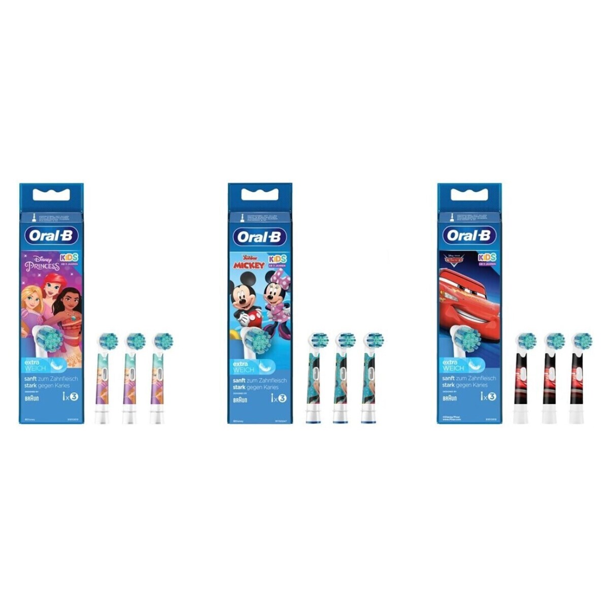 Oral-B EB10S-3 Stages Power Ersatzbürste Cars/Mickey/Princess